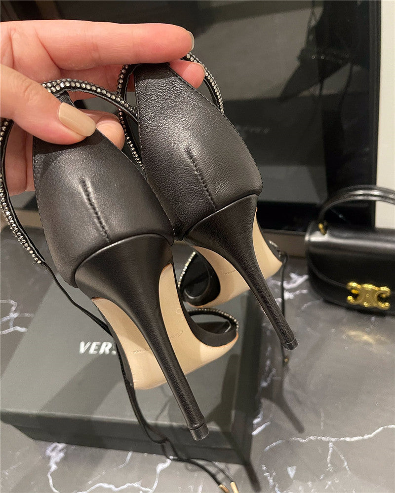 High Quality Luxury Givenchy Rhinestone Sexy Sandals – Style 83363 product detail