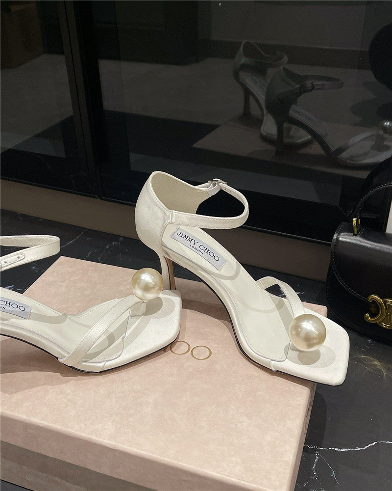 High Quality Luxury Jimmy Choo New Rhinestone Ball Sandals – Style 19927 product detail