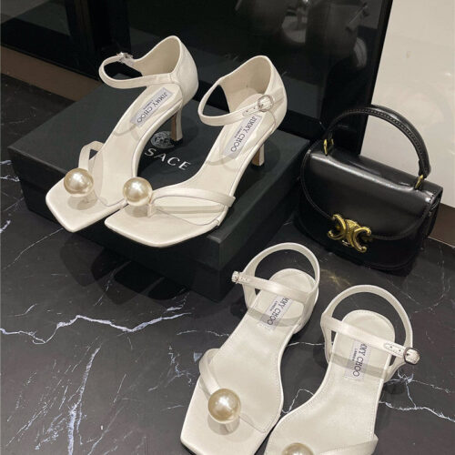 High Quality Luxury Jimmy Choo New Rhinestone Ball Sandals – Style 19927 alternate view