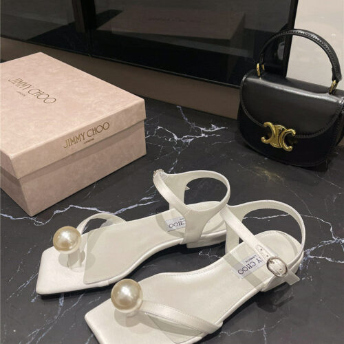 High Quality Luxury Jimmy Choo New Rhinestone Ball Sandals – Style 19927