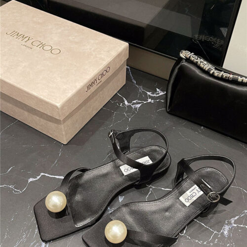 High Quality Luxury Jimmy Choo New Rhinestone Ball Sandals – Style 49303 alternate view
