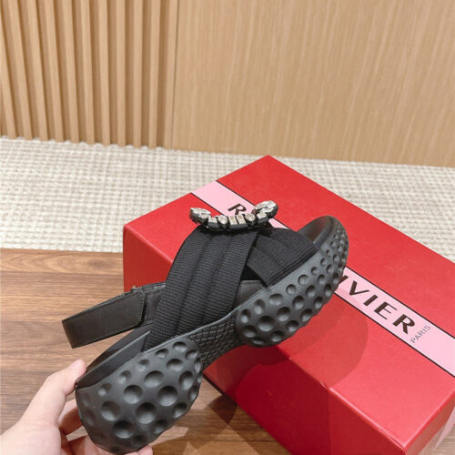 High Quality Luxury Roger Vivier Diamond Buckle Platform Sandals – Style 73908 product detail