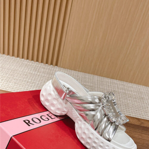 High Quality Luxury Roger Vivier Diamond Buckle Platform Sandals product detail