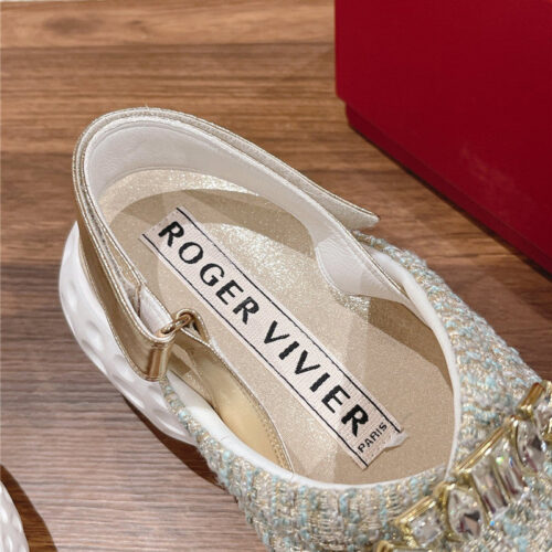 High Quality Luxury Roger Vivier Diamond Buckle Platform Sandals – Style 46228 product detail