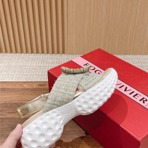 High Quality Luxury Roger Vivier Diamond Buckle Platform Sandals – Style 46228 product detail