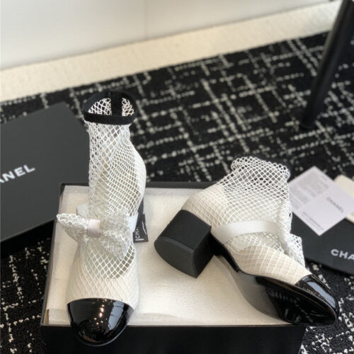 High Quality Luxury Chanel New Mary Jane Mesh Drill Boots – Style 15750 product detail