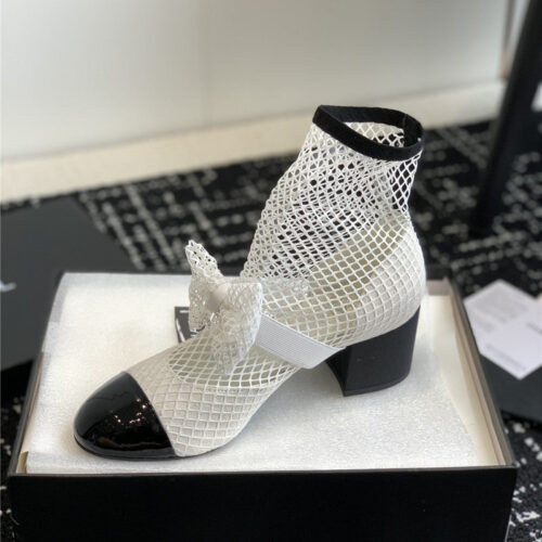 High Quality Luxury Chanel New Mary Jane Mesh Drill Boots – Style 15750 product detail