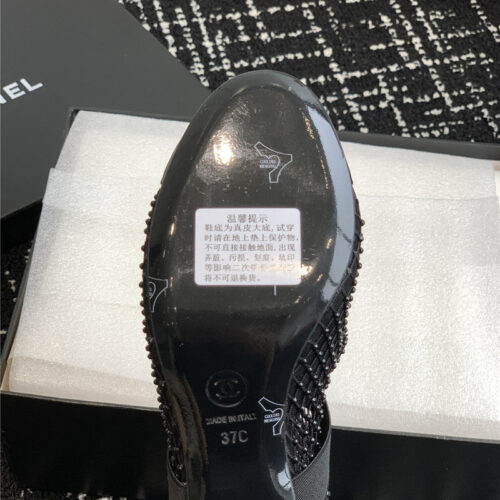 High Quality Luxury Chanel New Mary Jane Mesh Drill Boots – Style 76198 product detail