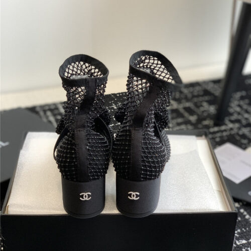 High Quality Luxury Chanel New Mary Jane Mesh Drill Boots – Style 76198 product detail