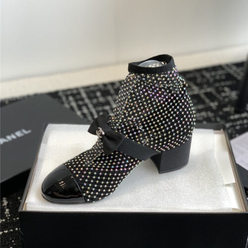 High Quality Luxury Chanel New Mary Jane Mesh Drill Boots product detail