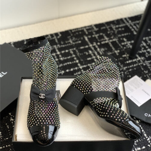 High Quality Luxury Chanel New Mary Jane Mesh Drill Boots product detail