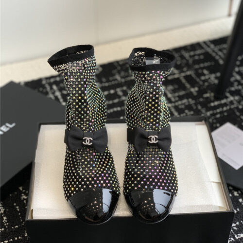 High Quality Luxury Chanel New Mary Jane Mesh Drill Boots product detail
