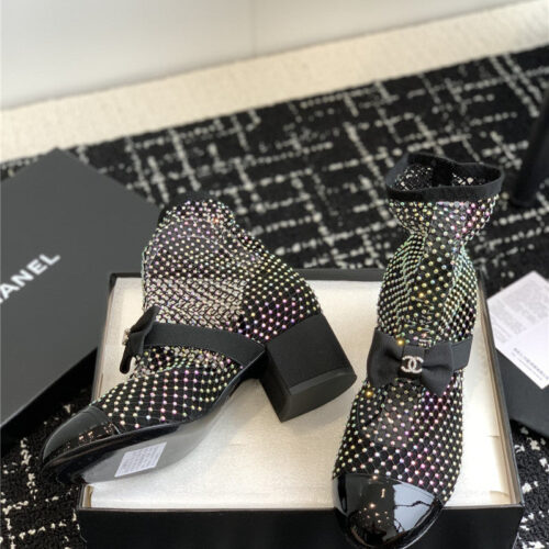 High Quality Luxury Chanel New Mary Jane Mesh Drill Boots product detail