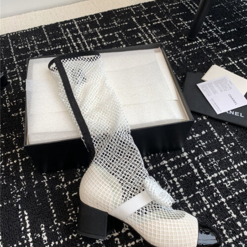 High Quality Luxury Chanel New Mary Jane Mesh Drill Boots – Style 67718 product detail