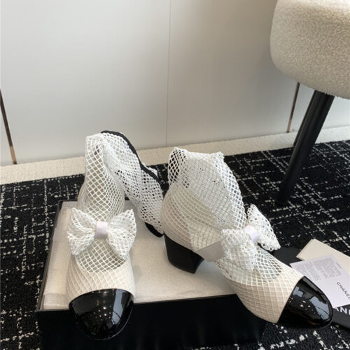 High Quality Luxury Chanel New Mary Jane Mesh Drill Boots – Style 67718 product detail