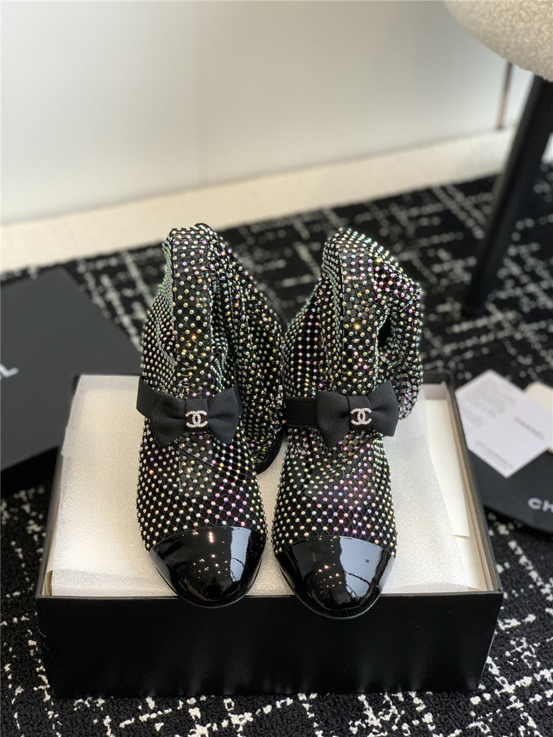 High Quality Luxury Chanel New Mary Jane Mesh Drill Boots – Style 31558 product detail