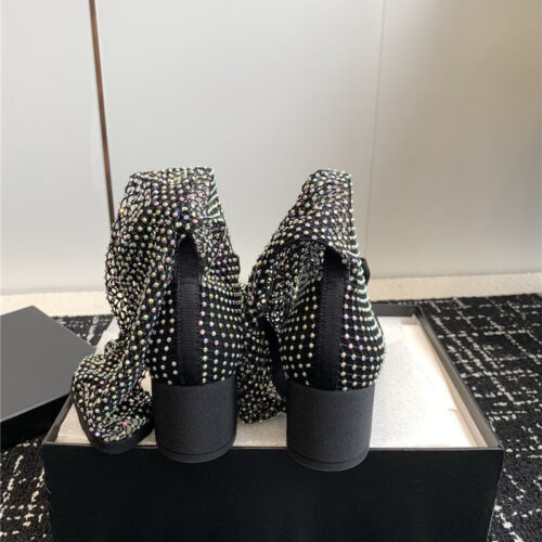 High Quality Luxury Chanel New Mary Jane Mesh Drill Boots – Style 31558 product detail