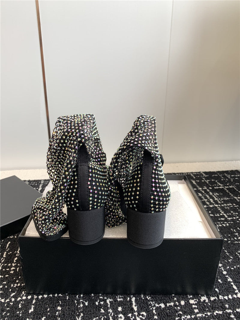 High Quality Luxury Chanel New Mary Jane Mesh Drill Boots – Style 31558 product detail
