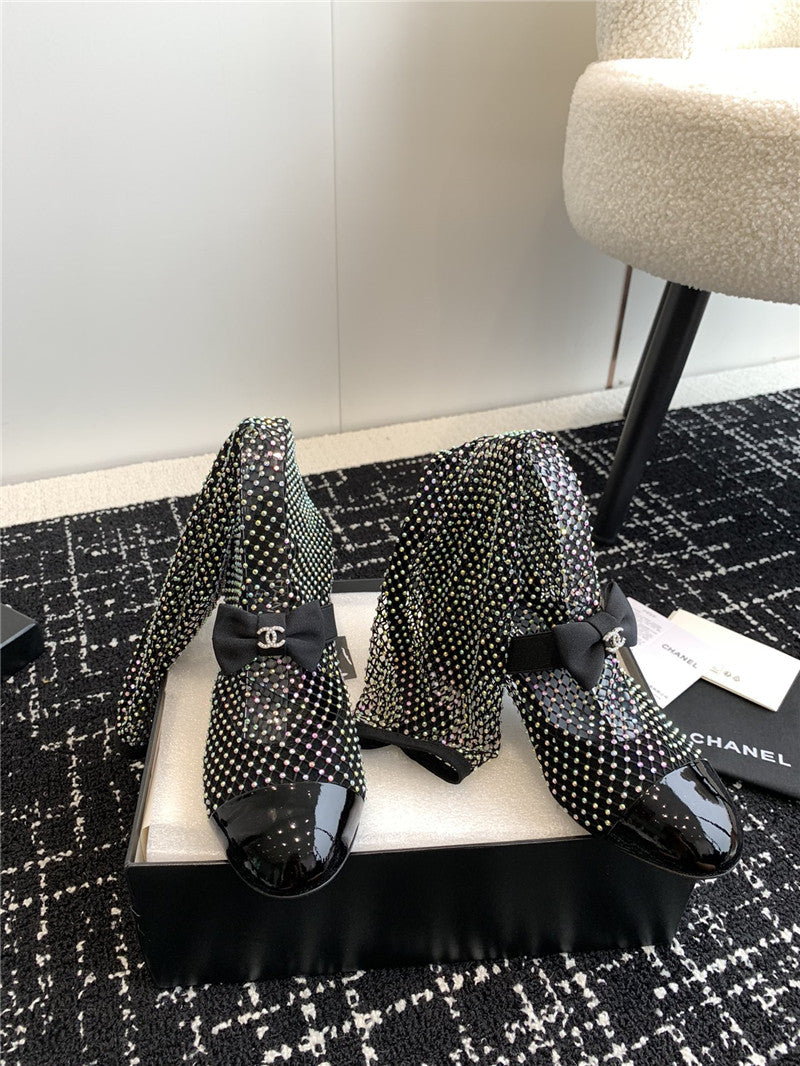 High Quality Luxury Chanel New Mary Jane Mesh Drill Boots – Style 31558 product detail