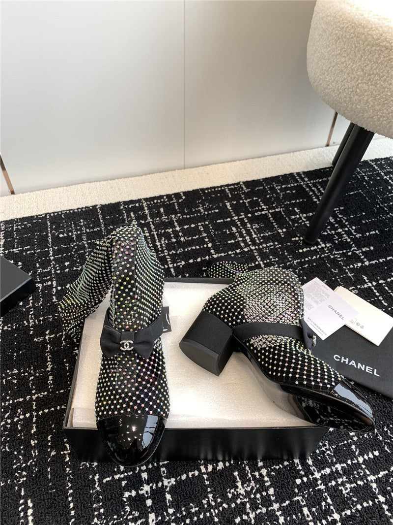 High Quality Luxury Chanel New Mary Jane Mesh Drill Boots – Style 31558 product detail