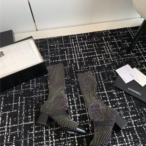 High Quality Luxury Chanel New Mary Jane Mesh Drill Boots – Style 31558 product detail