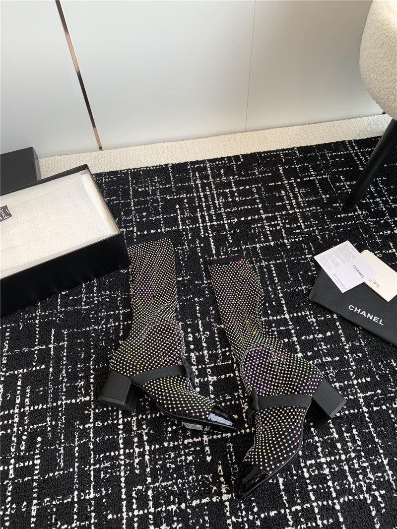 High Quality Luxury Chanel New Mary Jane Mesh Drill Boots – Style 31558 product detail