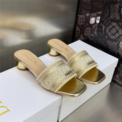 High Quality Luxury Dior New Flip Flops Color Matching Womens Shoes – Style 04710