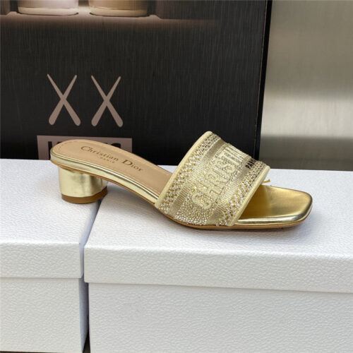 High Quality Luxury Dior New Flip Flops Color Matching Womens Shoes – Style 04710 product detail