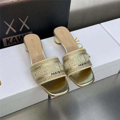 High Quality Luxury Dior New Flip Flops Color Matching Womens Shoes – Style 04710 product detail