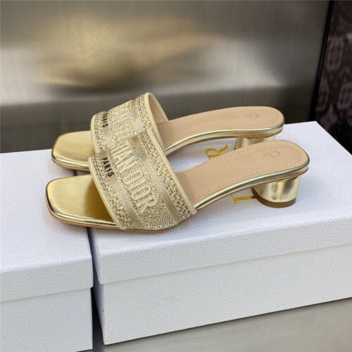 High Quality Luxury Dior New Flip Flops Color Matching Womens Shoes – Style 04710 alternate view