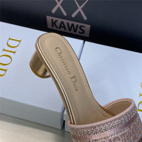 High Quality Luxury Dior New Flip Flops Color Matching Womens Shoes product detail