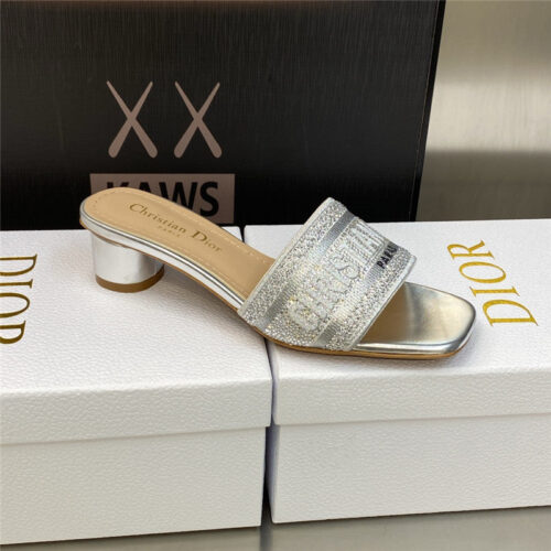 High Quality Luxury Dior New Flip Flops Color Matching Womens Shoes – Style 92294 product detail