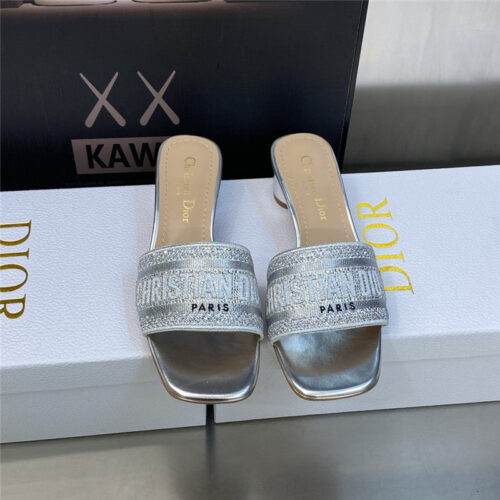 High Quality Luxury Dior New Flip Flops Color Matching Womens Shoes – Style 92294 product detail