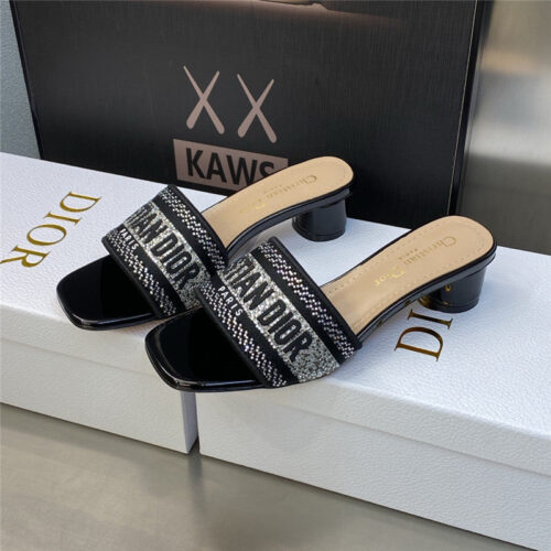 High Quality Luxury Dior New Flip Flops Color Matching Womens Shoes – Style 35238
