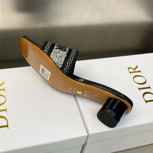 High Quality Luxury Dior New Flip Flops Color Matching Womens Shoes – Style 35238 product detail