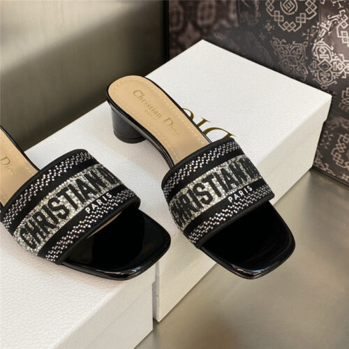 High Quality Luxury Dior New Flip Flops Color Matching Womens Shoes – Style 35238 product detail