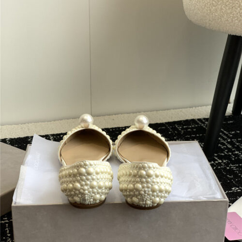 High Quality Luxury Jimmy Choo Pearl Embellished Shoes – Style 98903 product detail