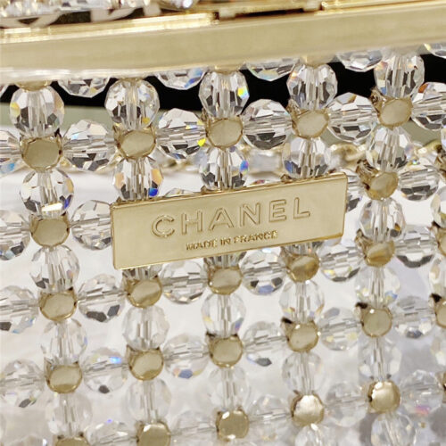 High Quality Luxury Chanel Glass Pearl Gem Evening Bag product detail