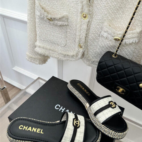 High Quality Luxury Chanel New Slippers – Style 53350
