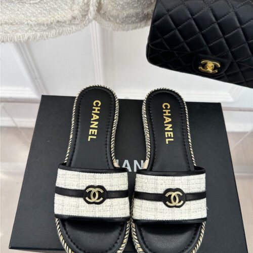 High Quality Luxury Chanel New Slippers – Style 53350 product detail