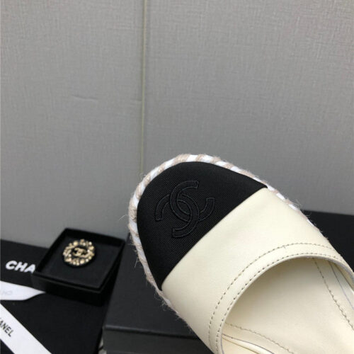 High Quality Luxury Chanel Mary Jane Hollow Wedge Sandals – Style 42438 product detail