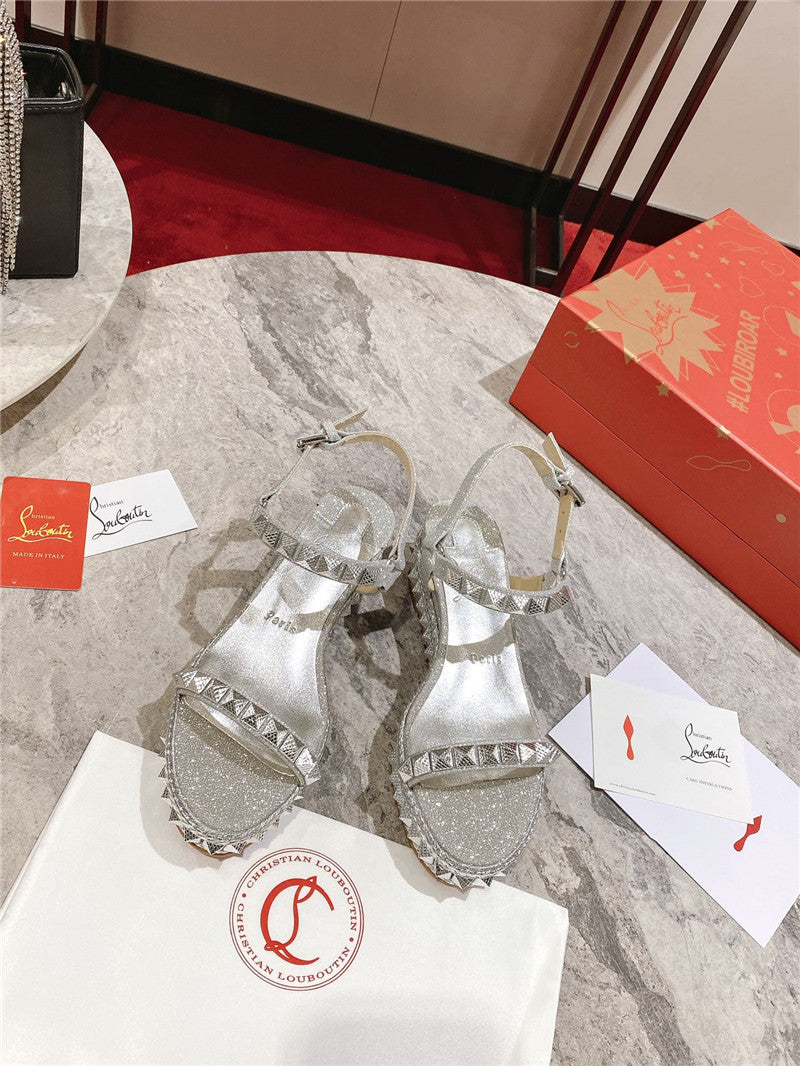 High Quality Luxury Christian Louboutin Wedge Sandals – Style 10516 product detail