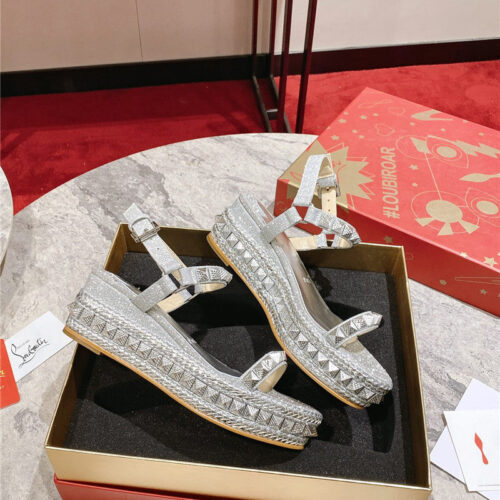 High Quality Luxury Christian Louboutin Wedge Sandals – Style 10516 product detail