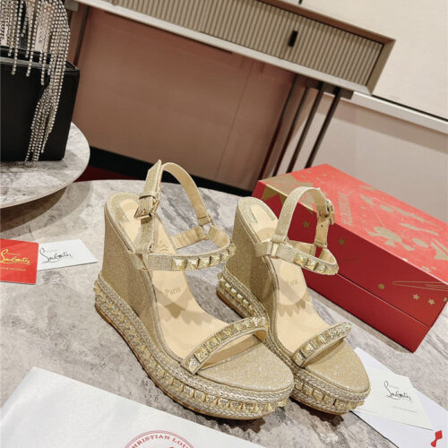 High Quality Luxury Christian Louboutin Wedge Sandals