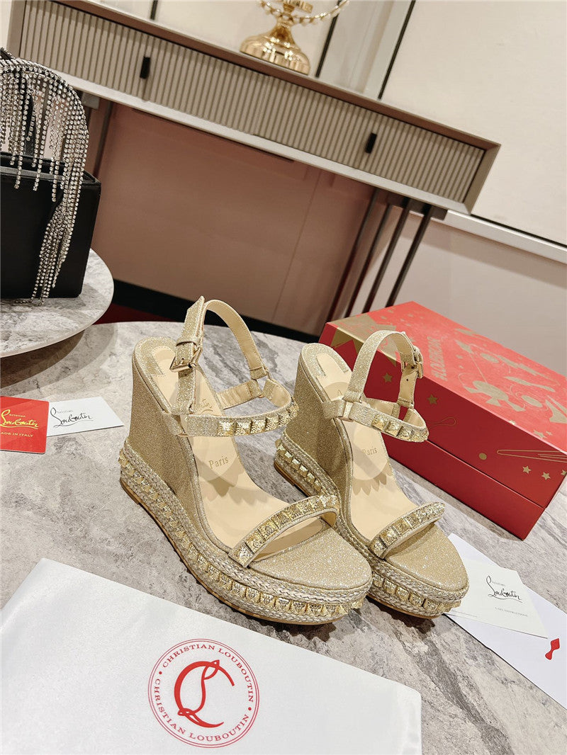 High Quality Luxury Christian Louboutin Wedge Sandals