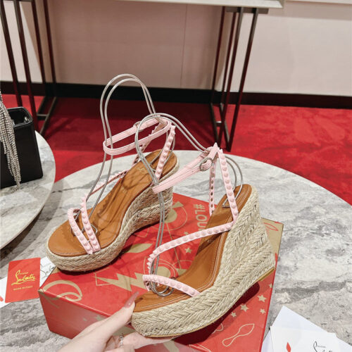 High Quality Luxury Christian Louboutin Wedge Sandals – Style 79444 product detail
