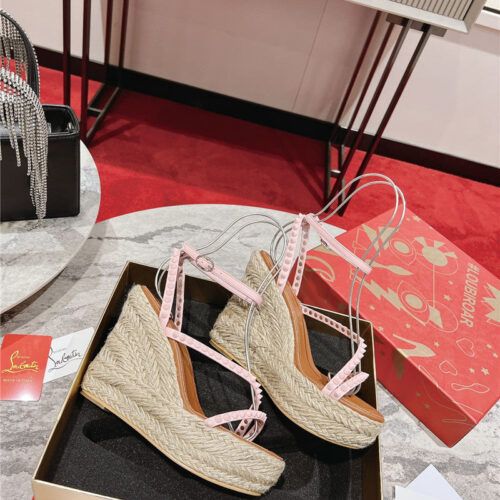 High Quality Luxury Christian Louboutin Wedge Sandals – Style 79444 product detail