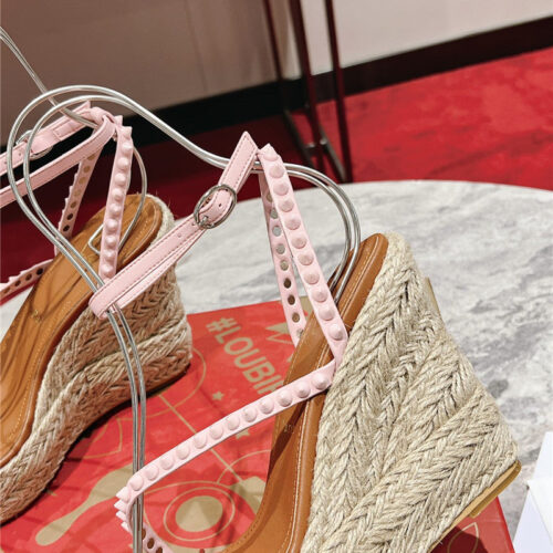 High Quality Luxury Christian Louboutin Wedge Sandals – Style 79444 product detail