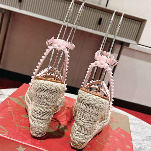 High Quality Luxury Christian Louboutin Wedge Sandals – Style 79444 product detail