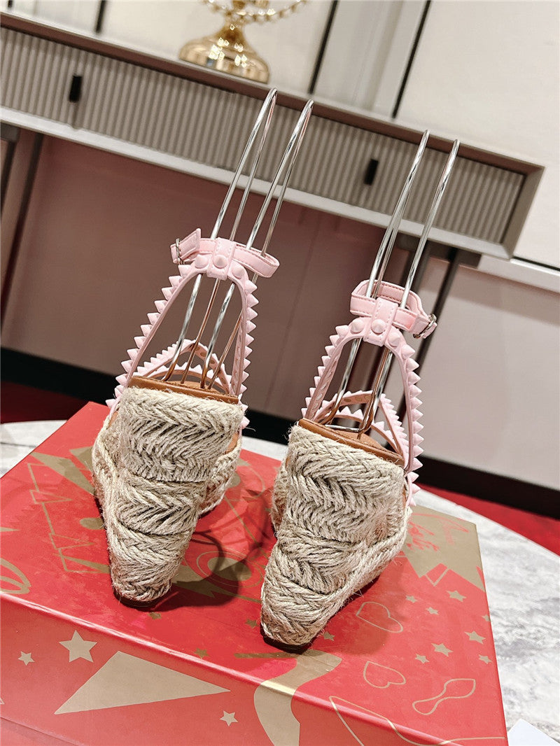 High Quality Luxury Christian Louboutin Wedge Sandals – Style 79444 product detail